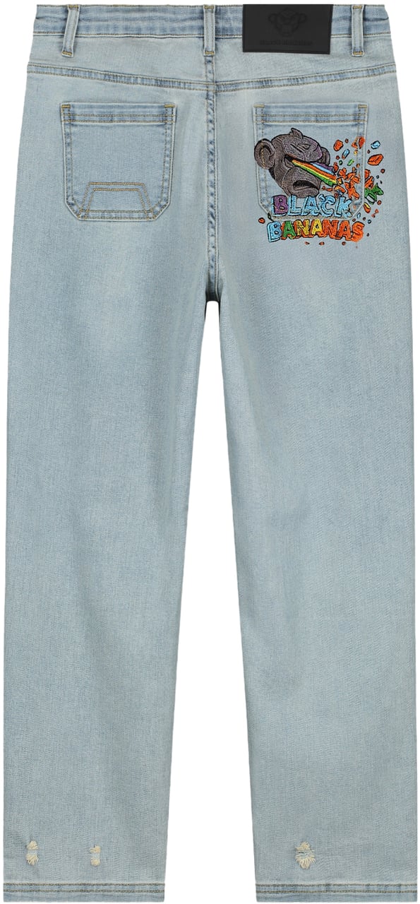 Black Bananas Kids Laser Denim Blauw