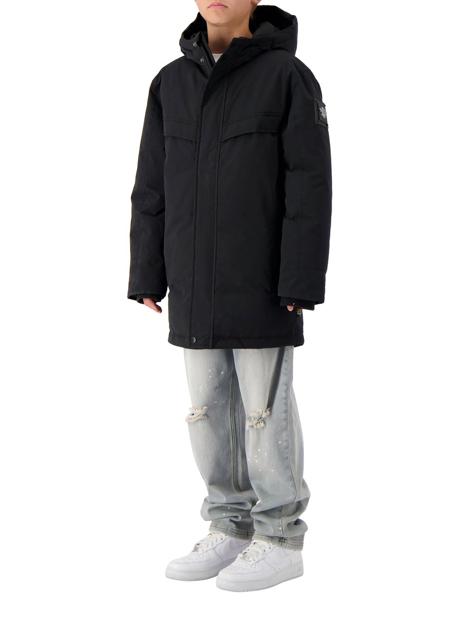 Black Bananas Jr. Parka Plate Jacket Zwart