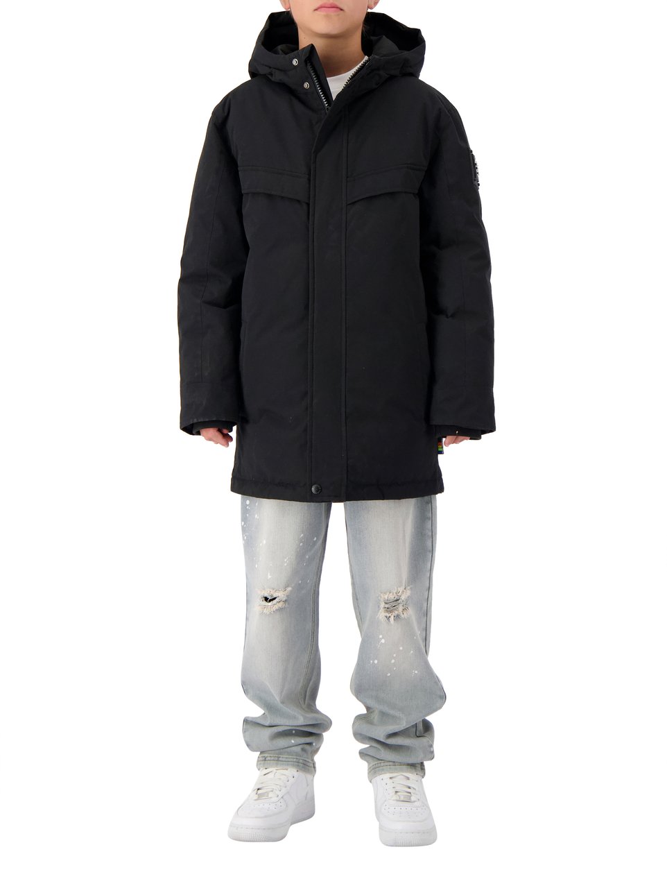 Black Bananas Jr. Parka Plate Jacket Zwart
