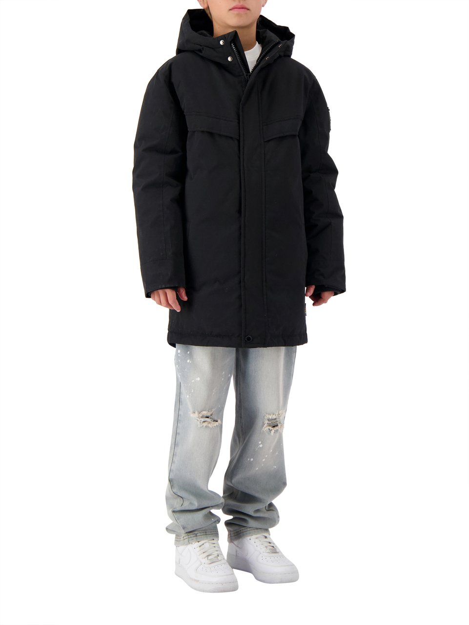 Black Bananas Jr. Parka Plate Jacket Zwart
