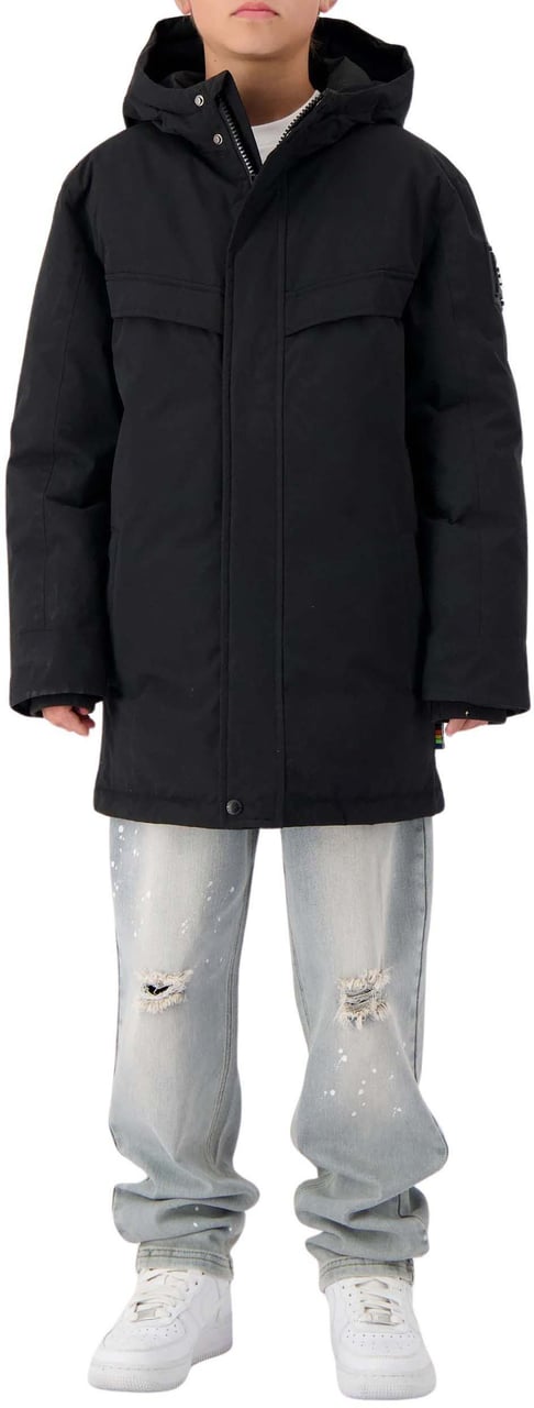Black Bananas JR. PARKA PLATE JACKET Zwart