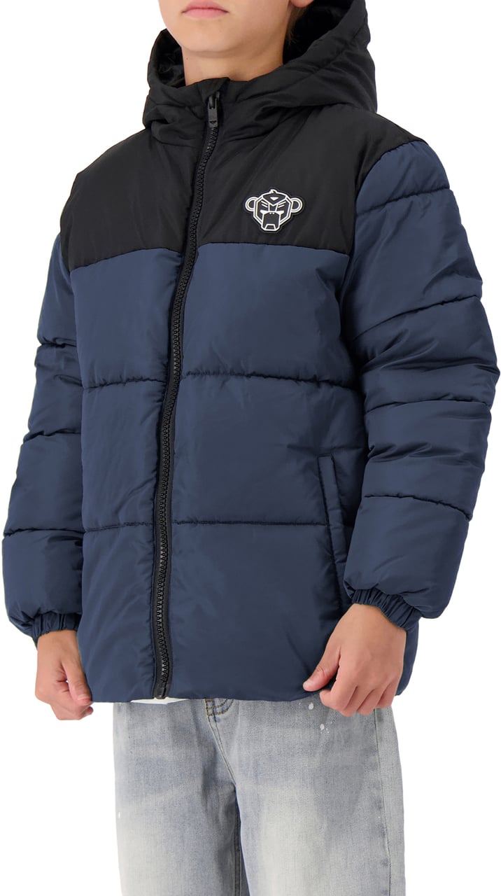 Black Bananas Jr. Peek Puffer Jacket Blauw