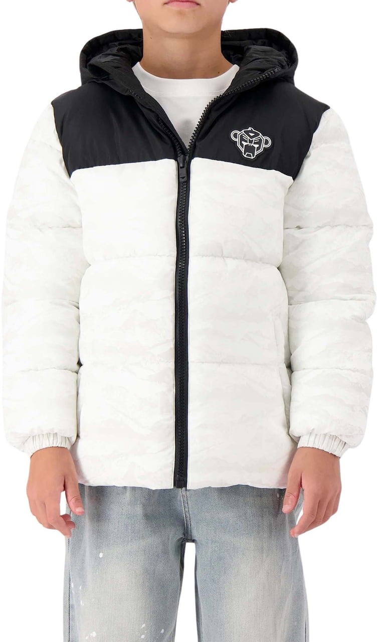 Black Bananas JR. PEEK FREEZE PUFFER JACKET Wit