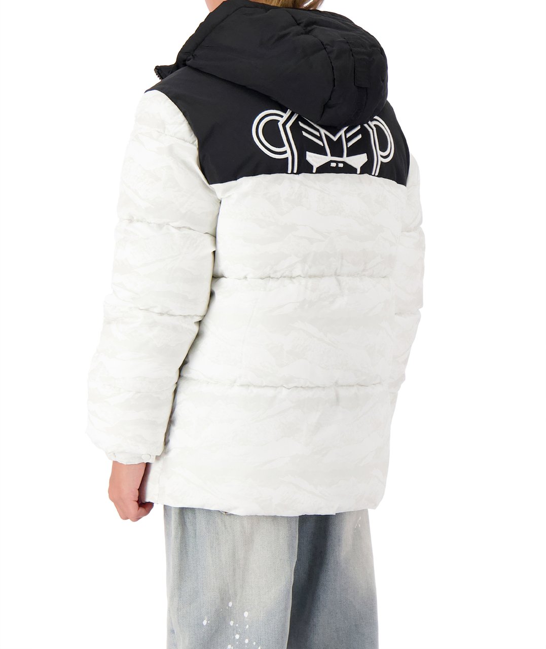 Black Bananas Jr. Peek Freeze Puffer Jacket Wit