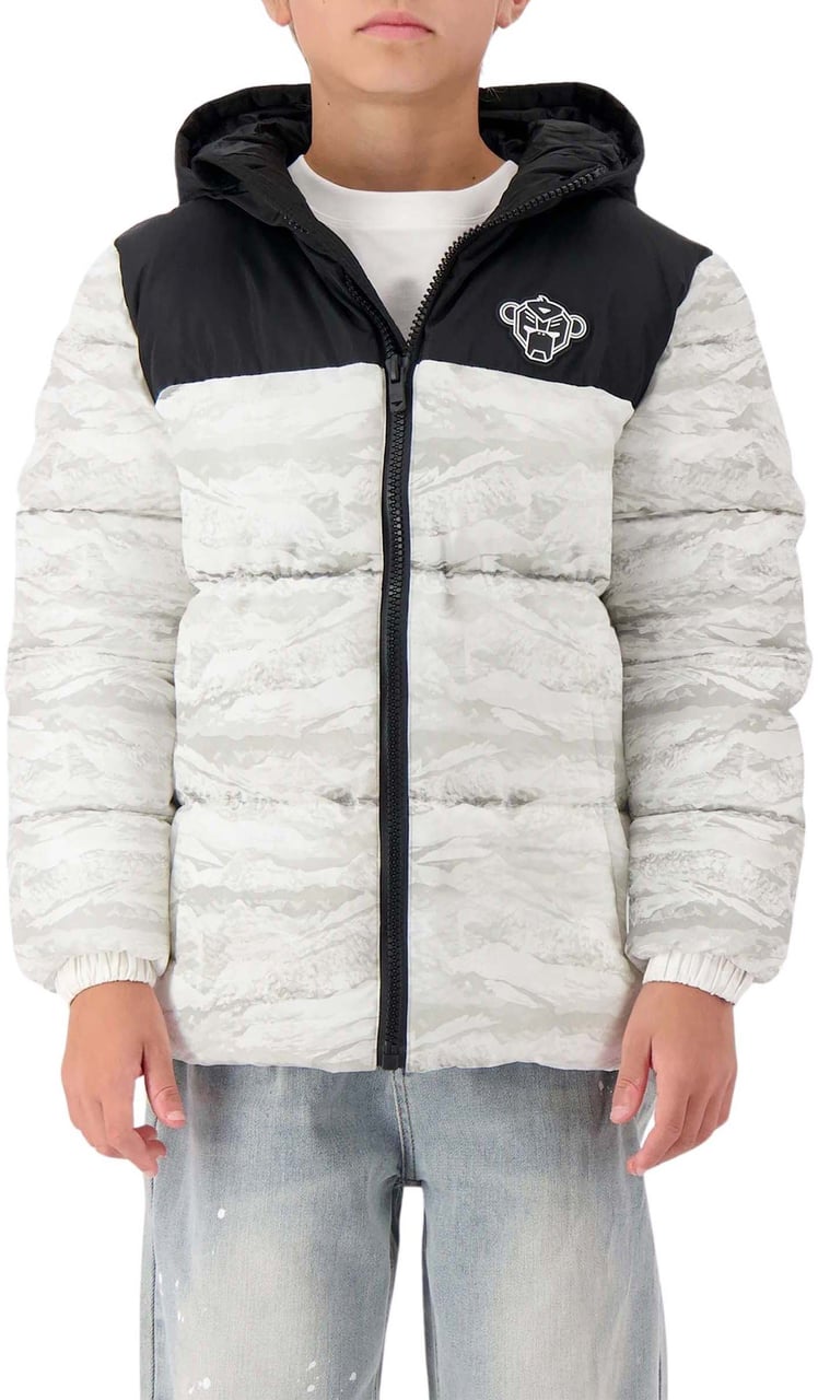 Black Bananas JR. PEEK FREEZE PUFFER JACKET Wit