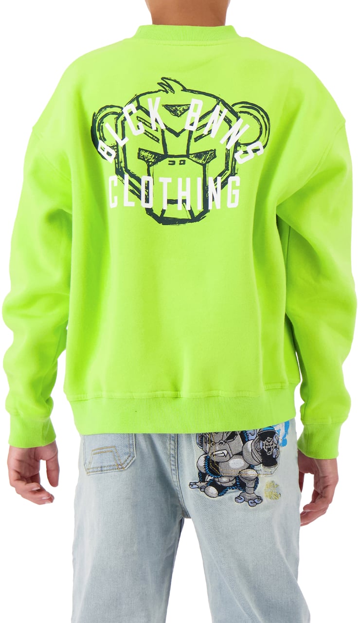 Black Bananas Jr. Arch Convoy 2.0 Crewneck Geel