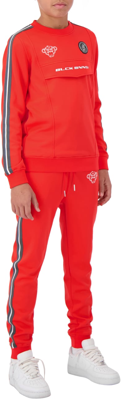 Black Bananas Jr. Taped Anorak Tracktop Rood