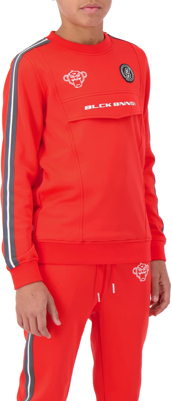 Black Bananas Jr. Taped Anorak Tracktop Rood