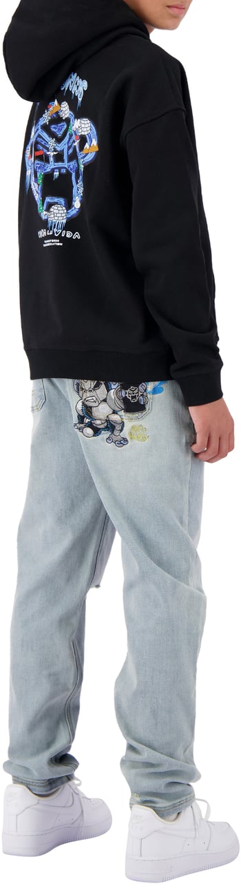 Black Bananas Jr. Graffiti 3d Denim Blauw