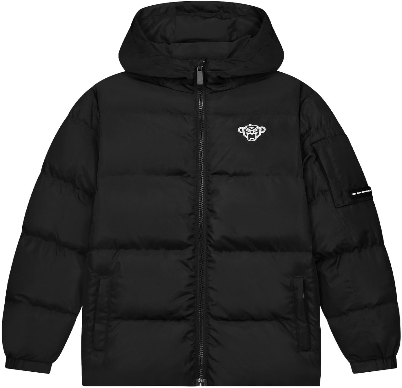 Black Bananas Kids Convoy Puffer Jacket Zwart