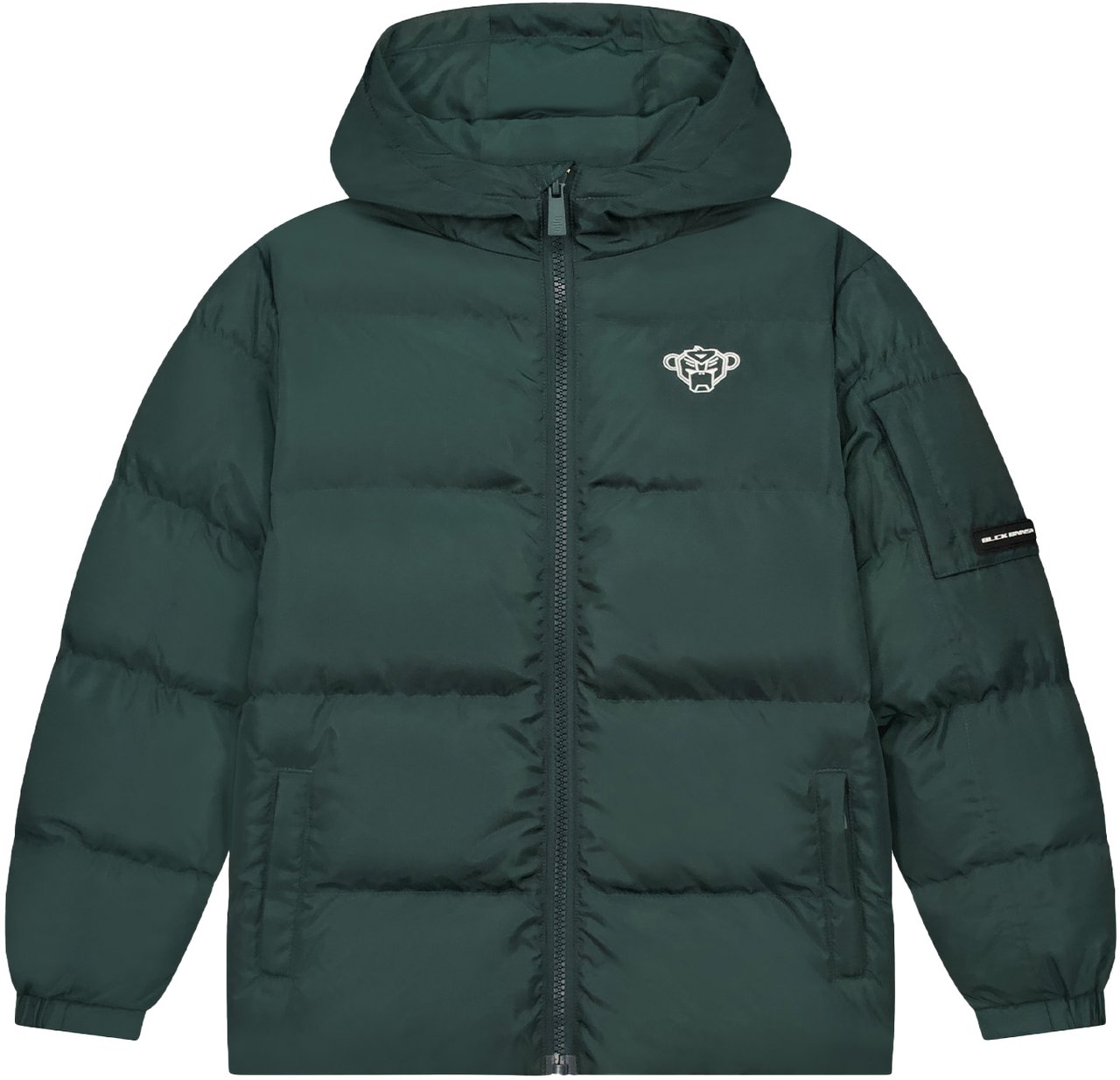 Black Bananas Kids Convoy Puffer Jacket Groen
