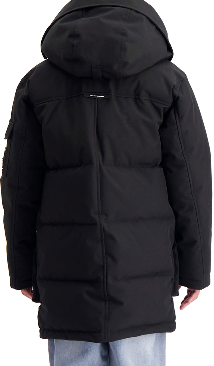 Black Bananas Kids Plate Parka Jacket Zwart