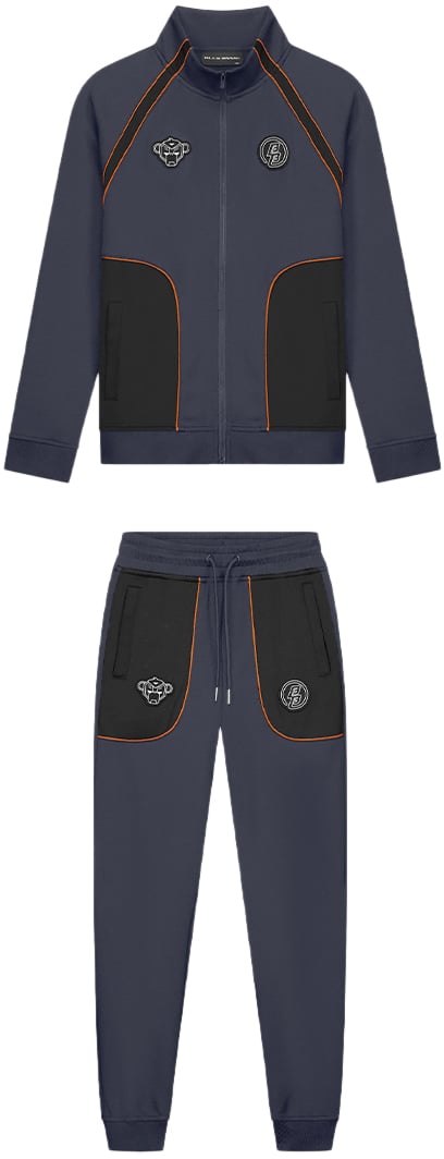 Black Bananas Kids Tear Tracksuit Grijs