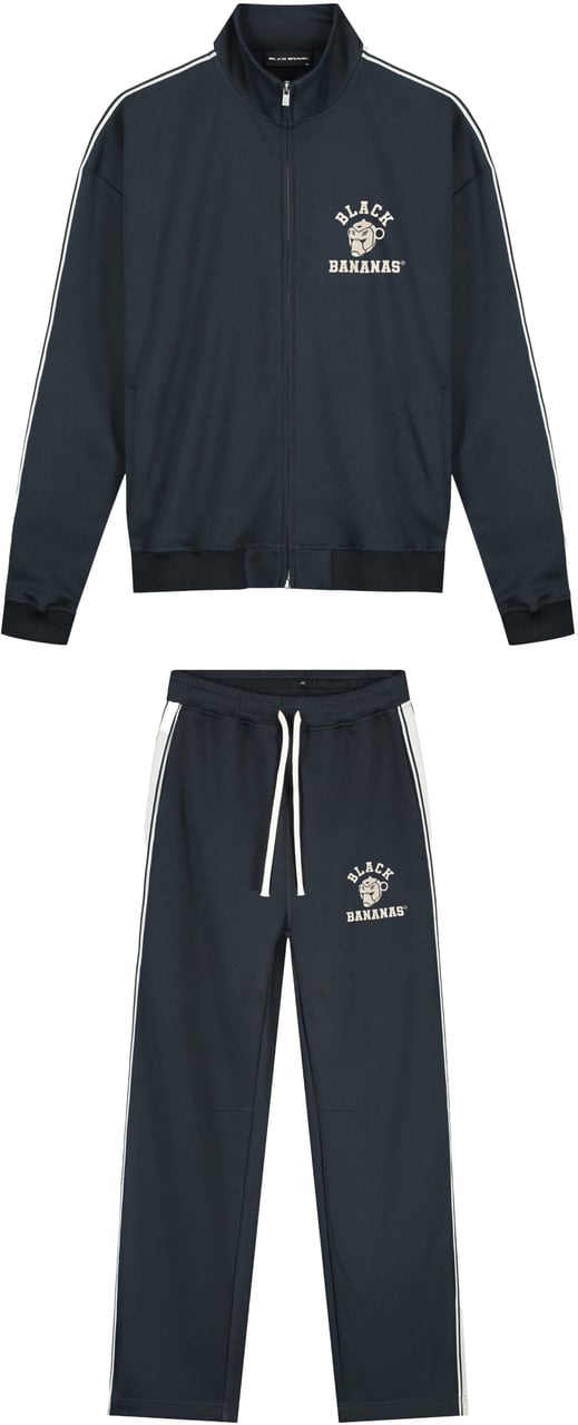 Black Bananas Kids Taped Varsity Tracksuit Blauw
