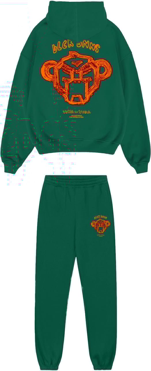 Black Bananas Kids Sketch 2.0 Sweatsuit Groen