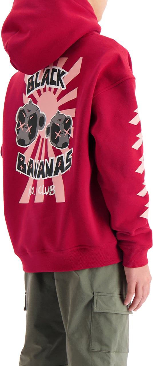 Black Bananas Kids Ko Club Hoodie Rood