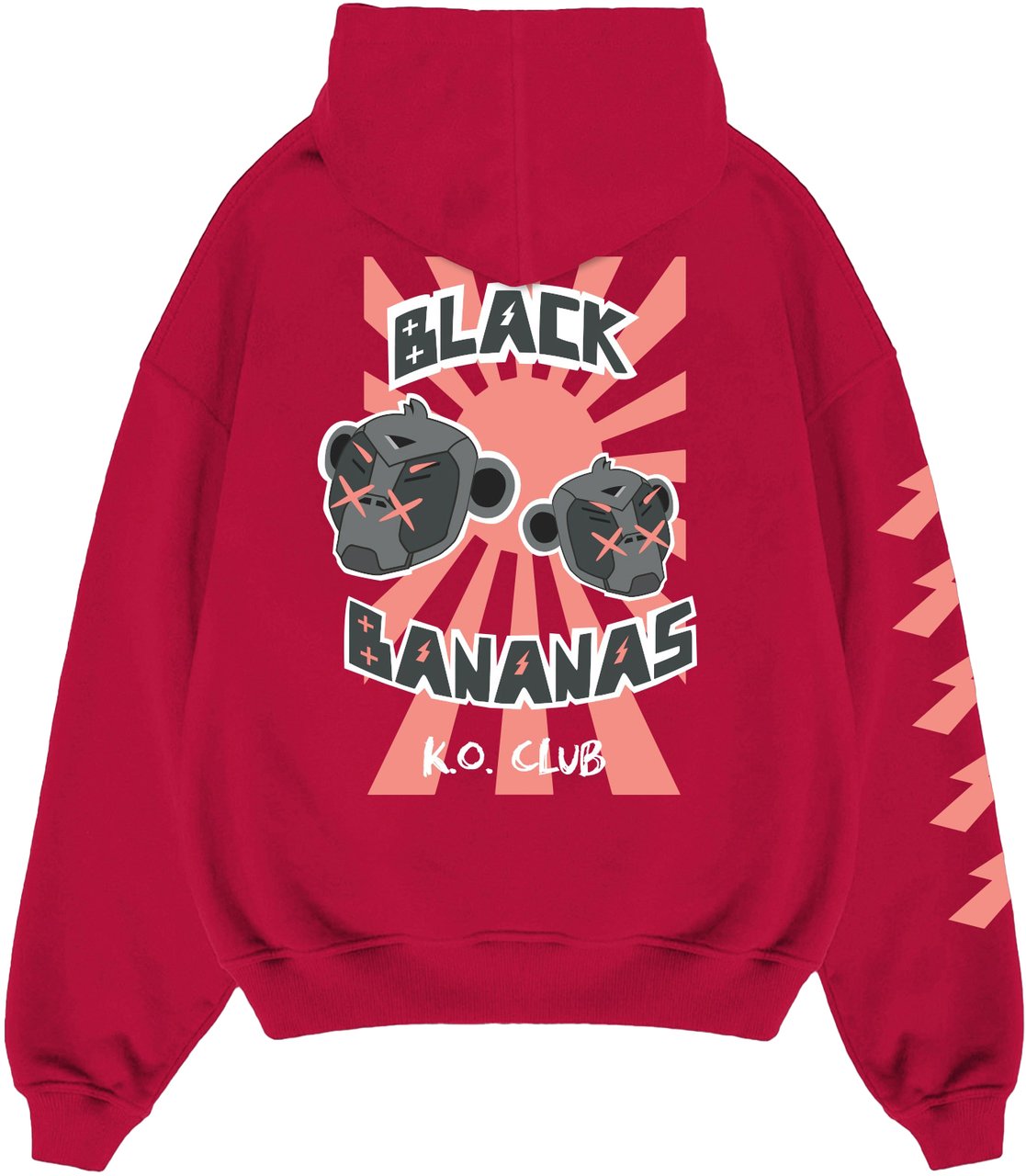 Black Bananas Kids Ko Club Hoodie Rood