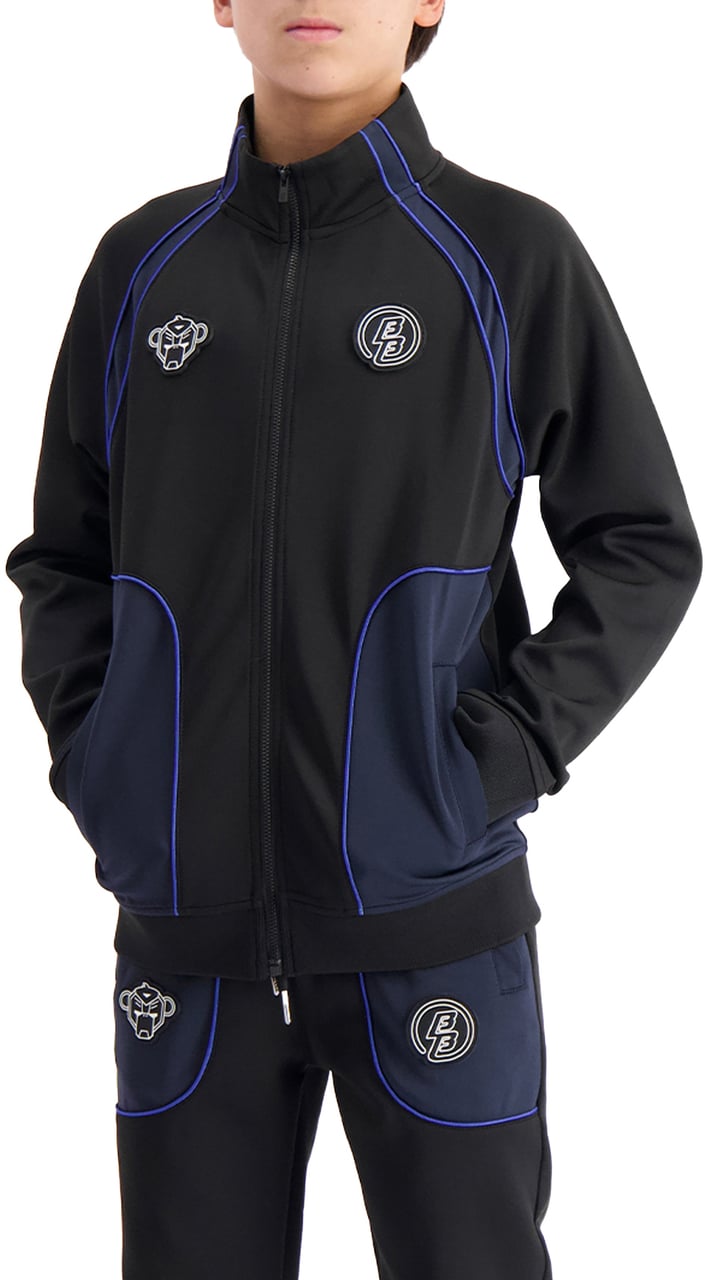 Black Bananas Kids Tear Tracktop Zwart