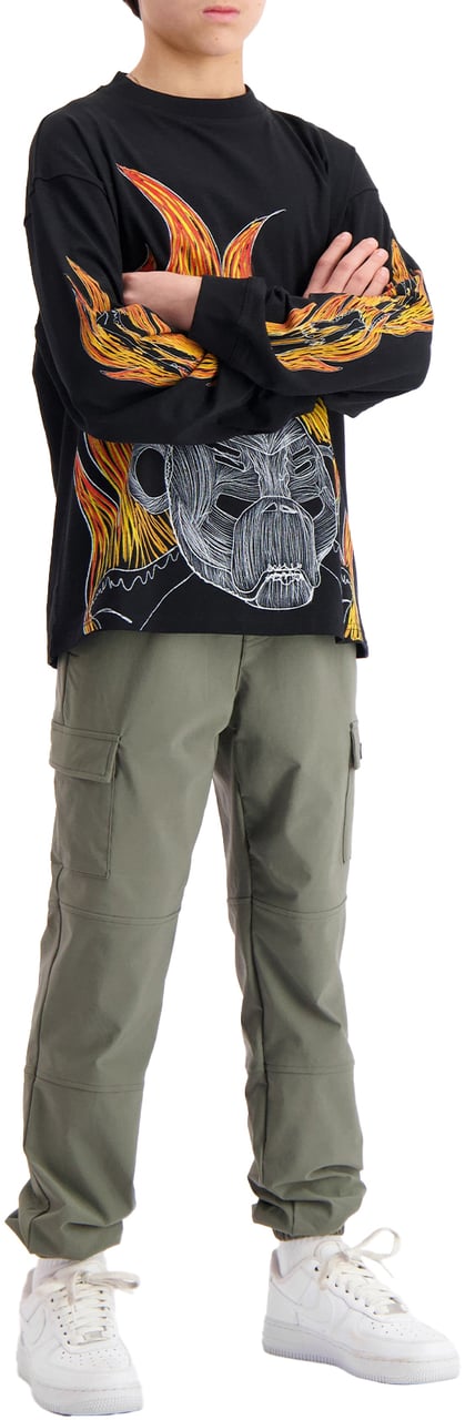 Black Bananas Kids Blaze Longsleeve T-shirt Zwart