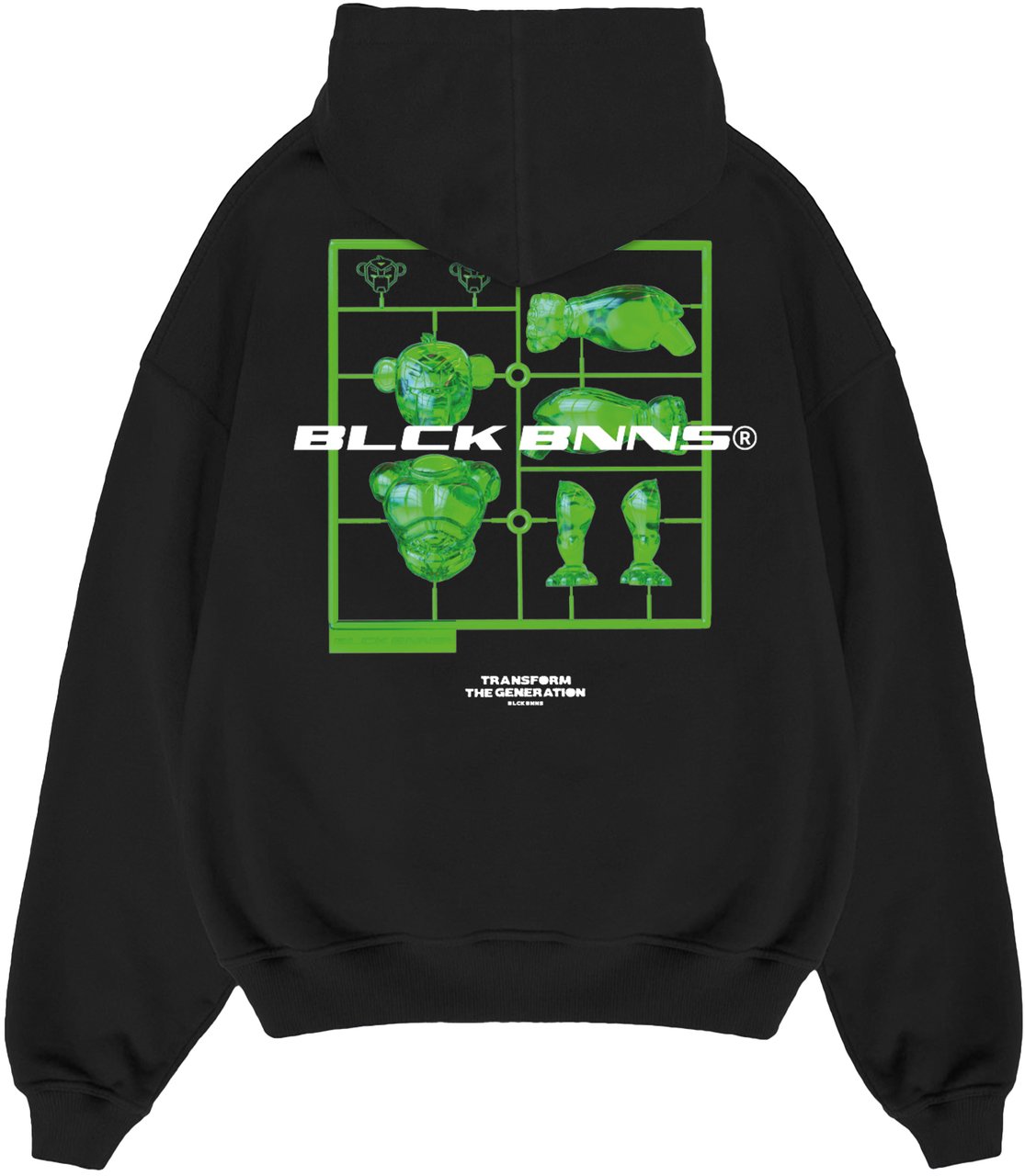 Black Bananas Kids Action Figure Hoodie Zwart