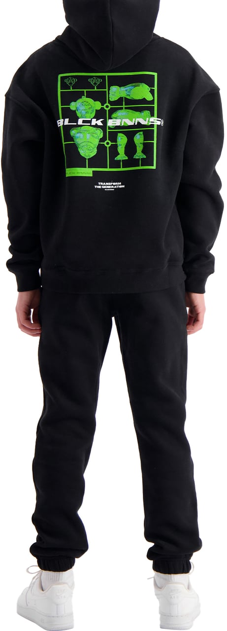 Black Bananas Kids Action Figure Hoodie Zwart
