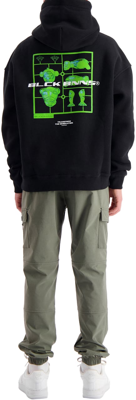 Black Bananas Kids Action Figure Hoodie Zwart