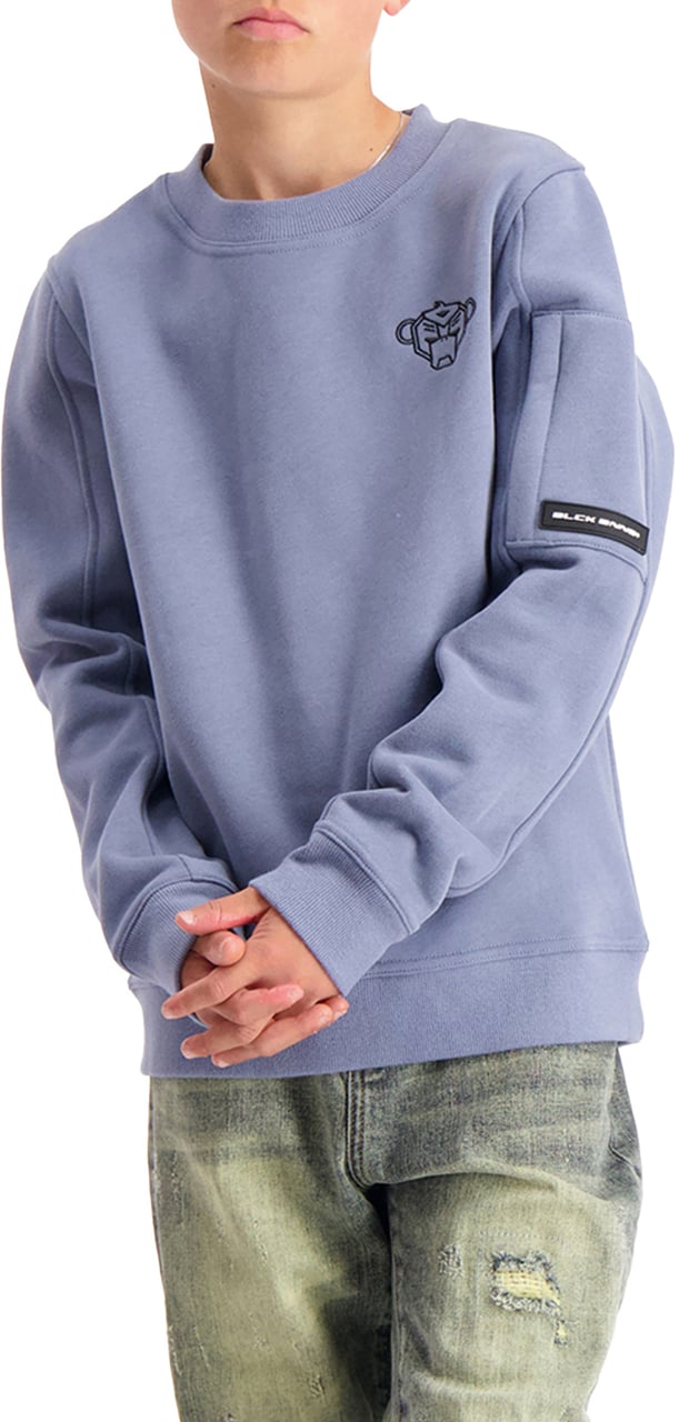 Black Bananas Kids Plate Sweater Blauw