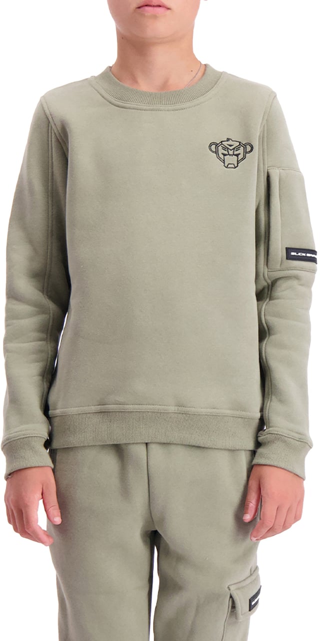 Black Bananas Kids Plate Sweater Groen