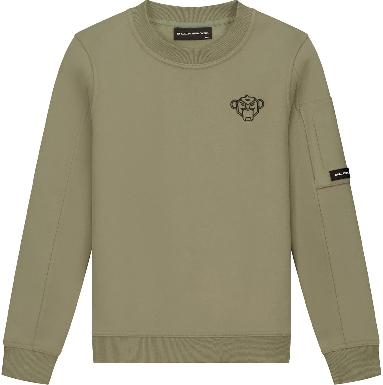 Black Bananas Kids Plate Sweater Groen