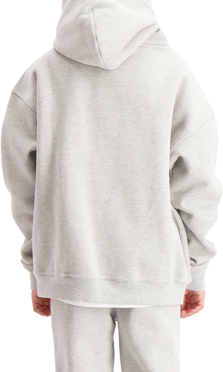 Black Bananas Kids Ripped Monogram Hoodie Grijs