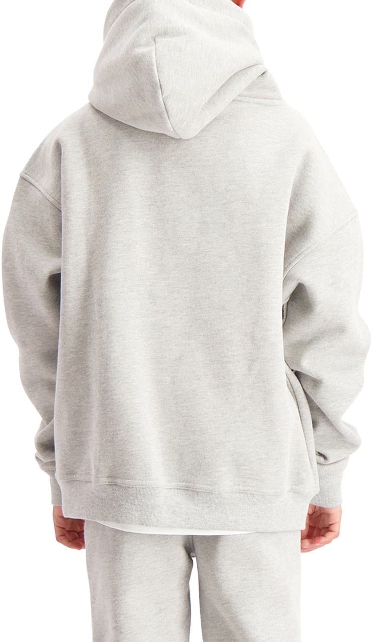 Black Bananas Kids Ripped Monogram Hoodie Grijs