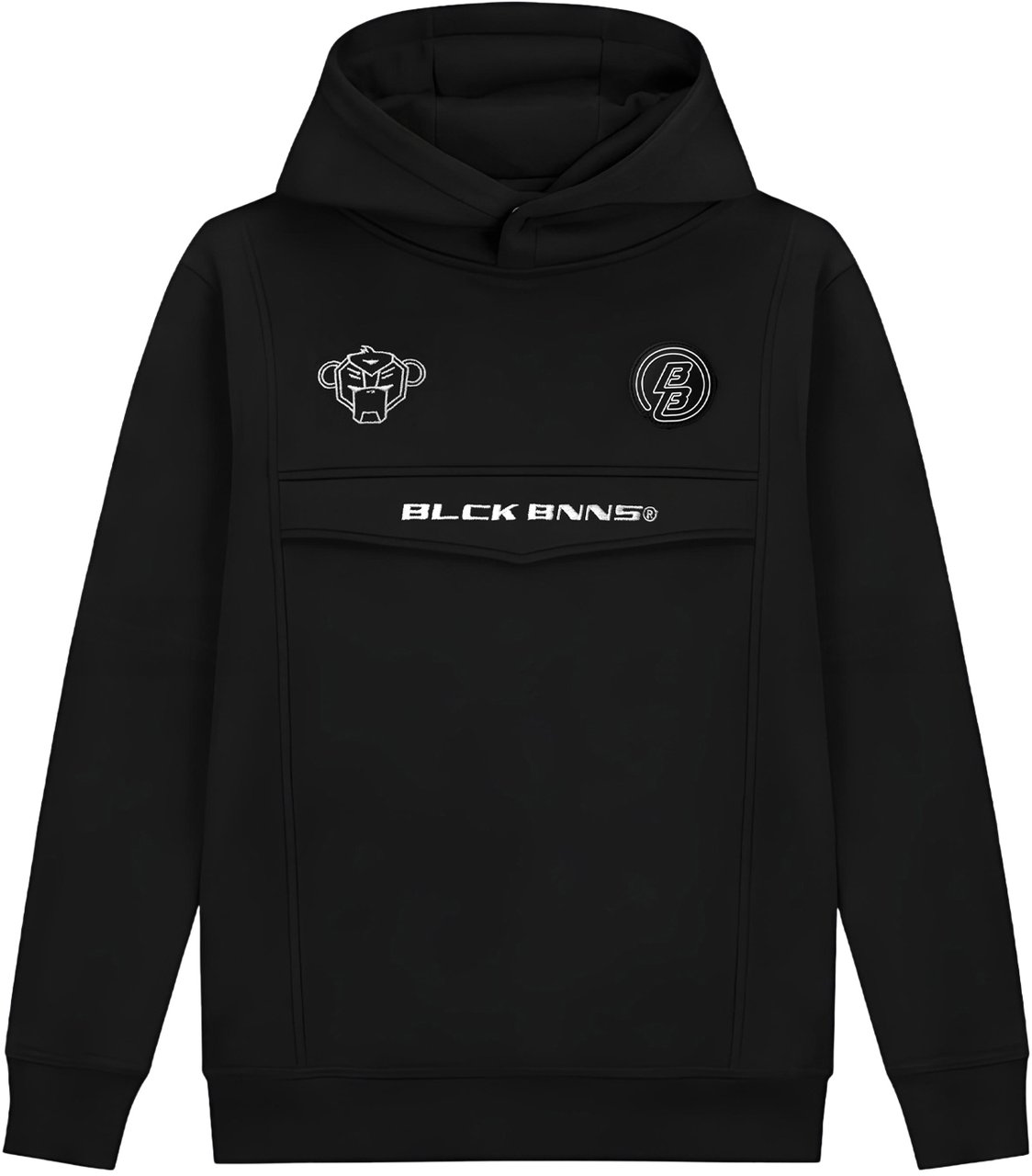 Black Bananas Kids Anorak Hoodie Zwart