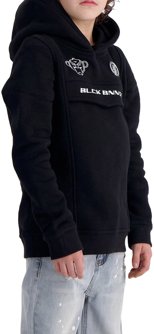 Black Bananas Kids Anorak Hoodie Zwart