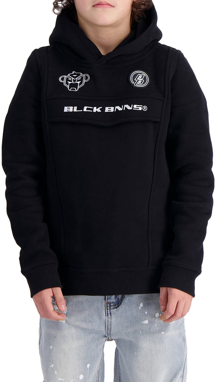 Black Bananas Kids Anorak Hoodie Zwart