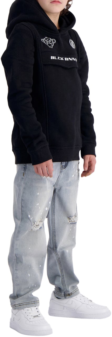 Black Bananas Kids Anorak Hoodie Zwart