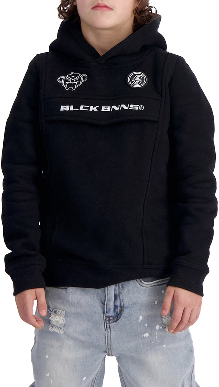 Black Bananas Kids Anorak Hoodie Zwart