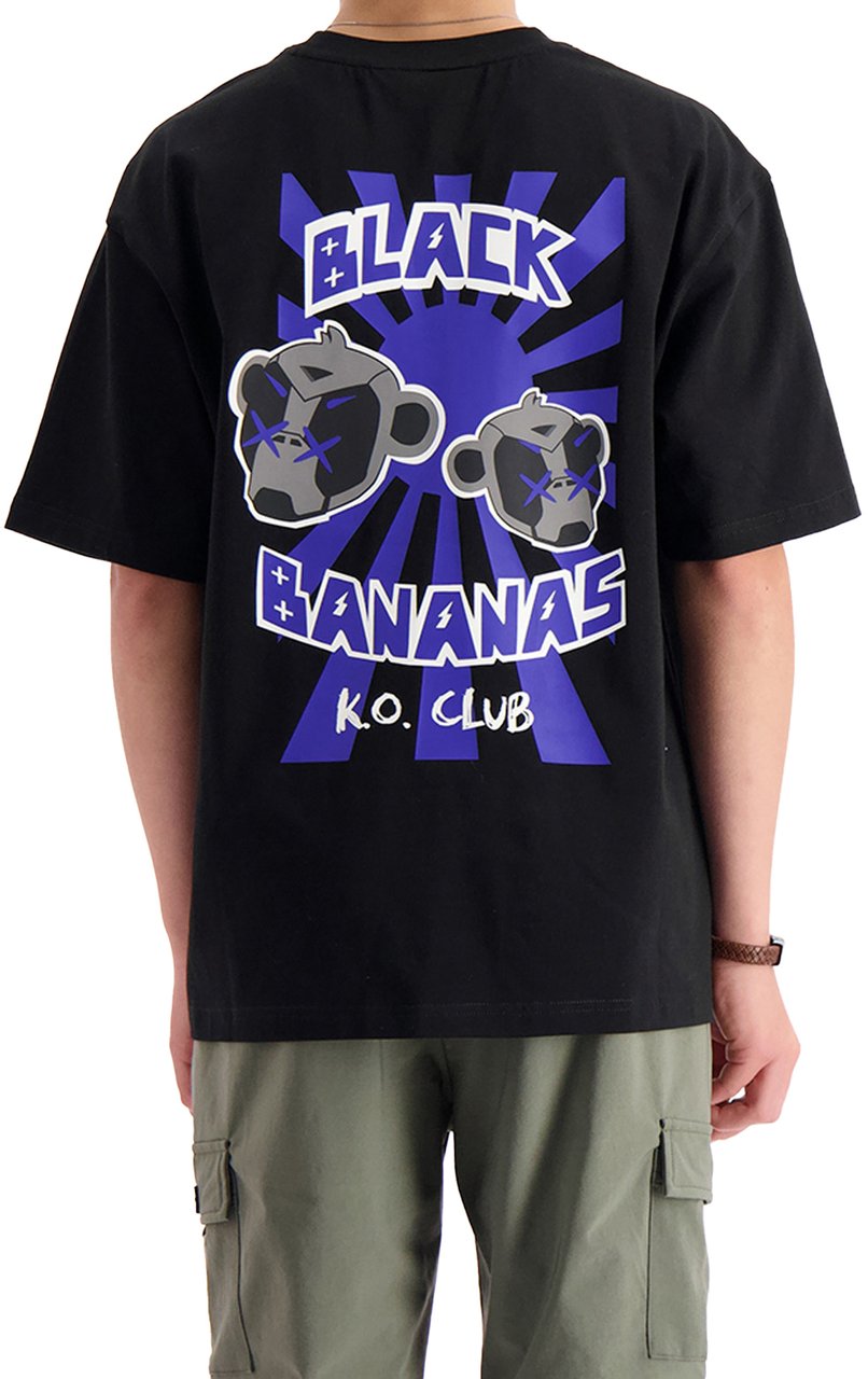 Black Bananas Kids Ko Club T-shirt Zwart