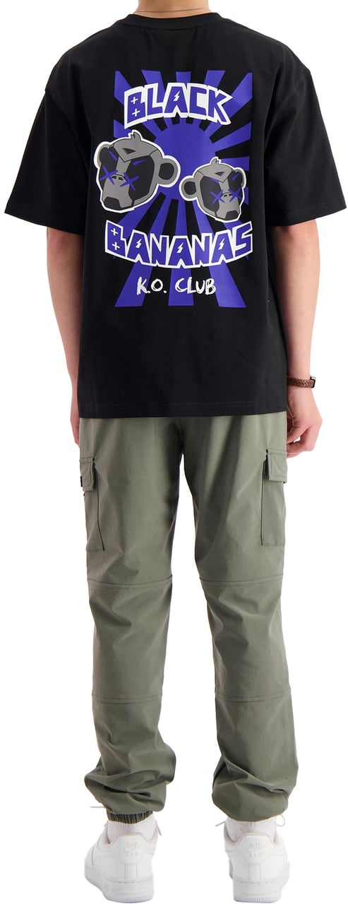 Black Bananas Kids Ko Club T-shirt Zwart