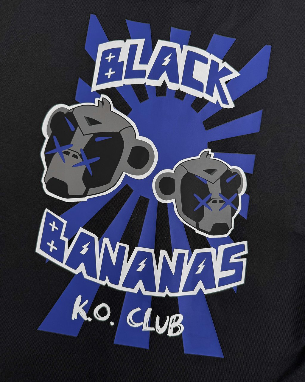 Black Bananas Kids Ko Club T-shirt Zwart