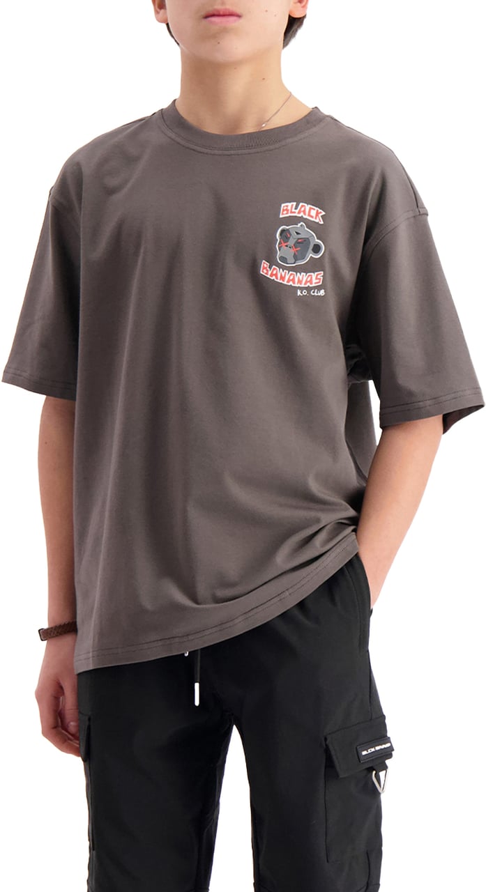Black Bananas Kids Ko Club T-shirt Grijs