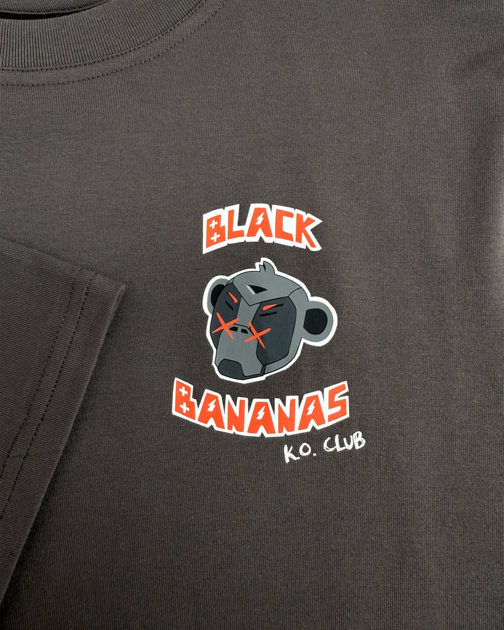 Black Bananas Kids Ko Club T-shirt Grijs