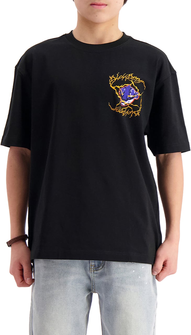 Black Bananas Kids Electro T-shirt Zwart