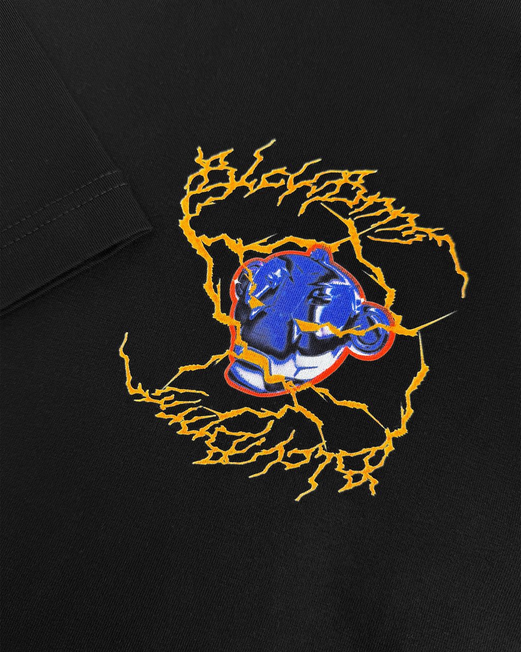 Black Bananas Kids Electro T-shirt Zwart