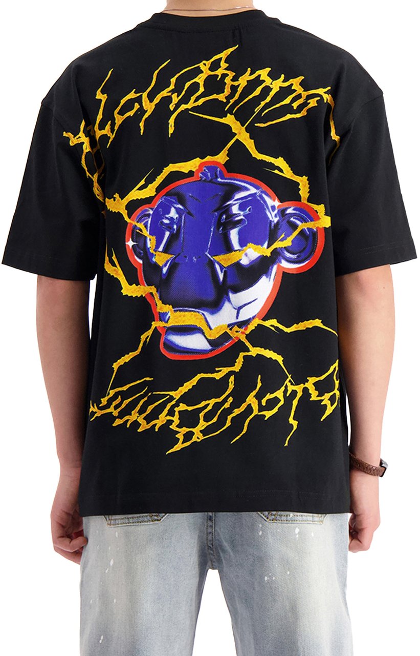 Black Bananas Kids Electro T-shirt Zwart