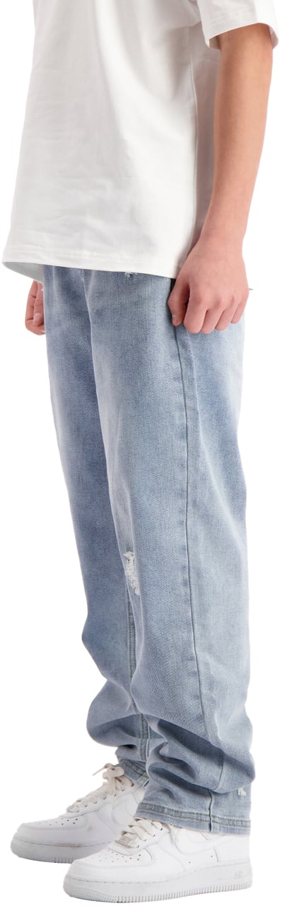 Black Bananas Dribble Straight Broek Blauw