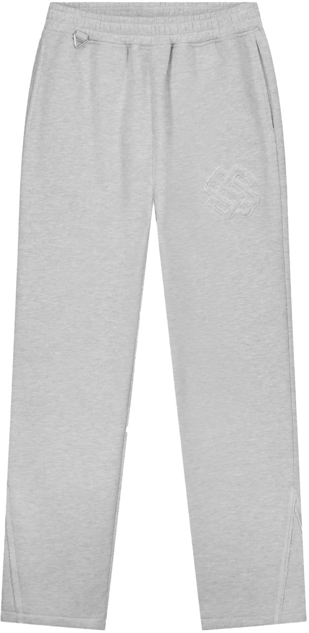 Black Bananas Kids Ripped Monogram Sweatpants Grijs