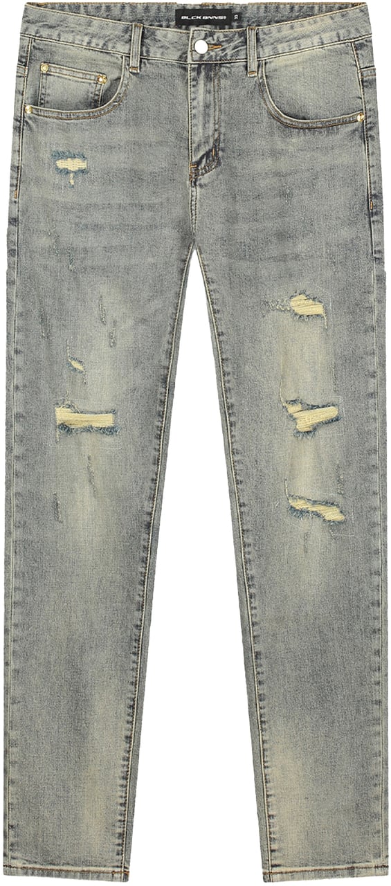 Black Bananas Kids Repaired Denim Blauw