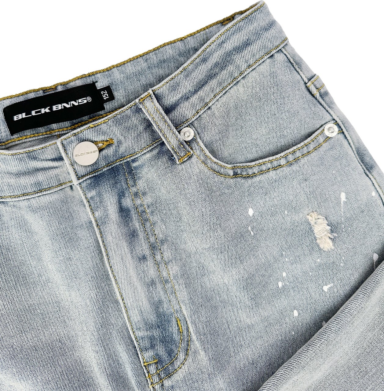 Black Bananas KIDS STRAIGHT FIT PAINTER DENIM Lichtblauw