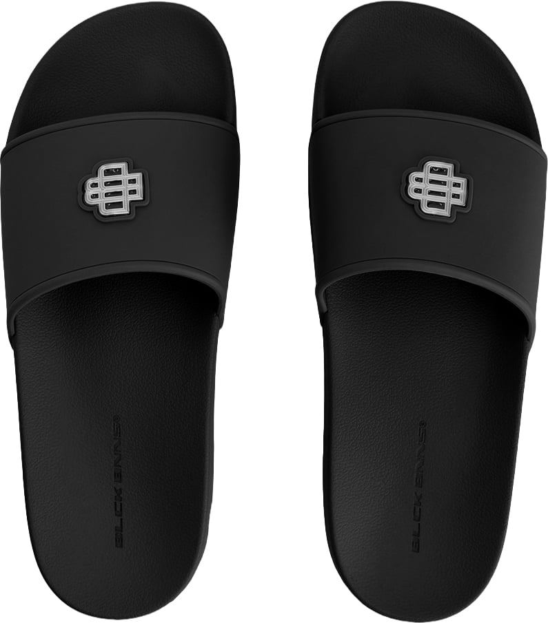 Black Bananas MONOGRAM PLATE SLIDES Zwart