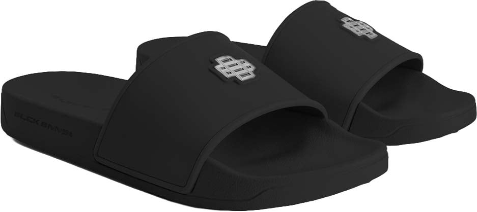 Black Bananas MONOGRAM PLATE SLIDES Zwart